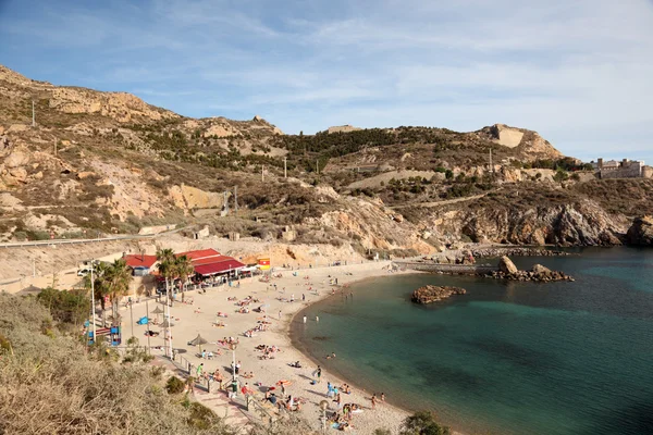 Pláž v cartagena, Španělsko — Stock fotografie