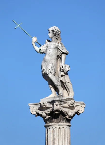 Cadiz, İspanya Endülüs, placa de la constitucion heykeli — Stok fotoğraf