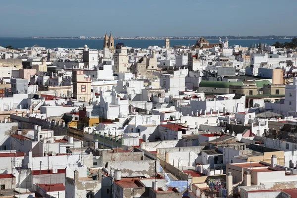 Vista aérea de Cádiz, Andaluzia Espanha — Fotografia de Stock