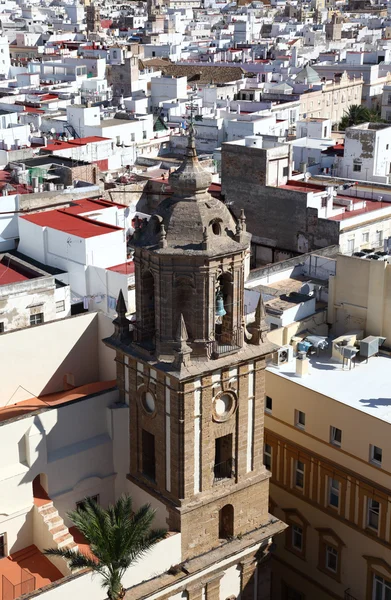 Letecký pohled na Cádiz, Španělsko Andalusie — Stock fotografie