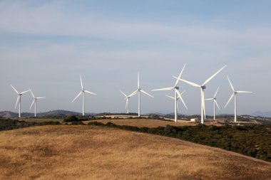 Wind tubines in Andalusia, Spain clipart