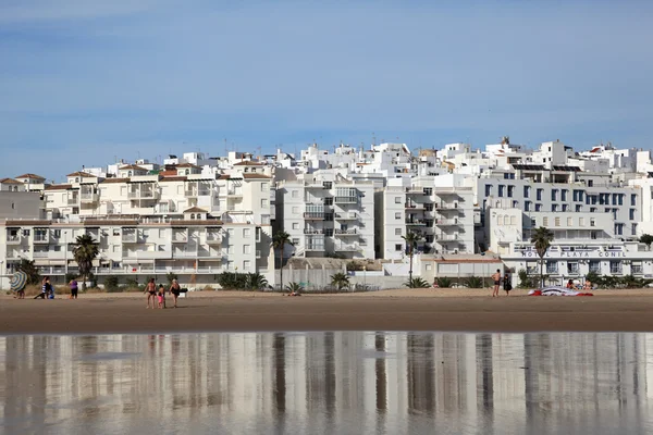 Praia em Conil de la Frontera, Andaluzia Espanha — Fotografia de Stock