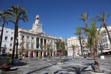 Plaza de San Juan de Dios in Cadiz, Andalusia, Spain clipart