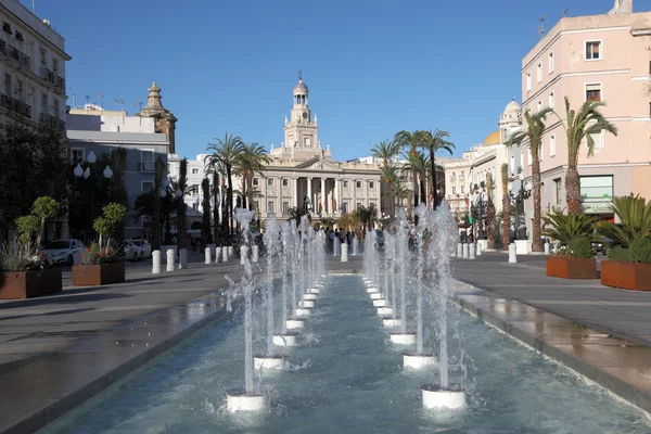 Plaza de San Juan de Dios в Кадіс, Андалусия, Іспанія — стокове фото
