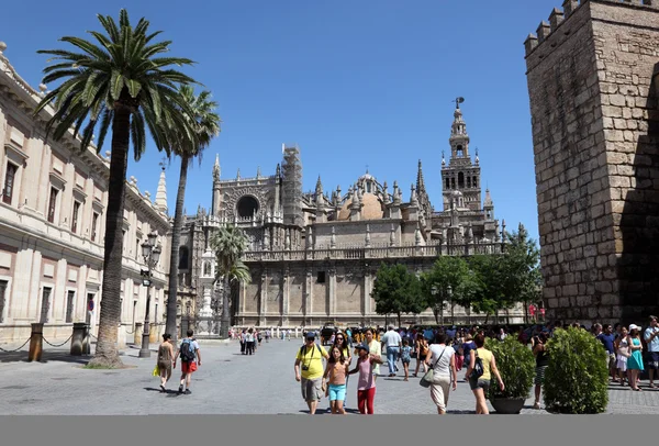 Katedra w Sewilla, Andaluzja, Południowa Hiszpania — Zdjęcie stockowe