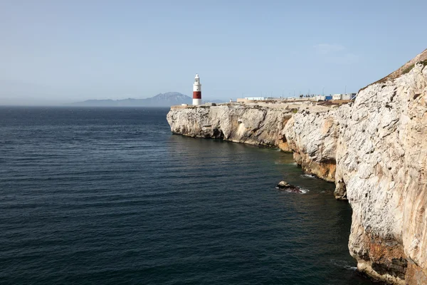 Faro en el punto Europa, Gibraltar — Foto de Stock