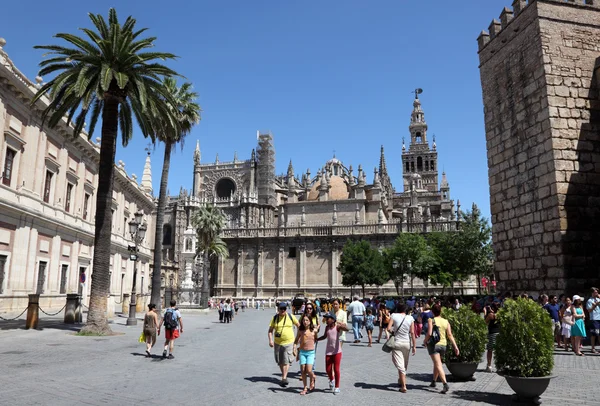 Katedrála v Seville, Španělsko Andalusie — Stock fotografie