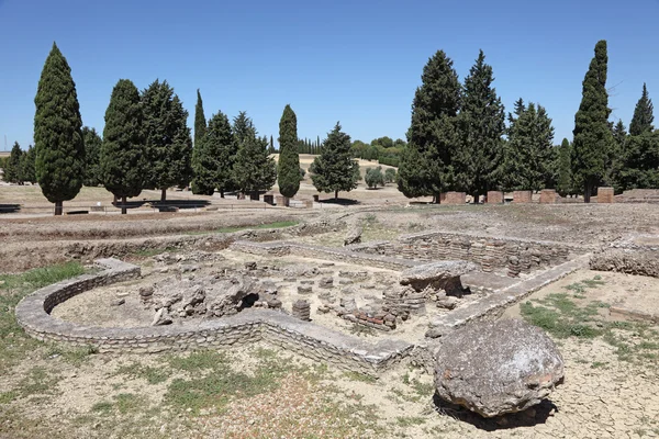 Ruines de la ville romaine Italica. Province de Séville, Andalousie Espagne — Photo