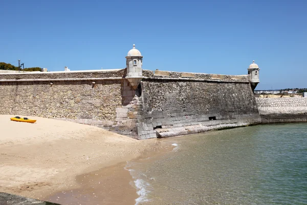 Fortificação antiga em Lagos, Algarve Portugal — Fotografia de Stock