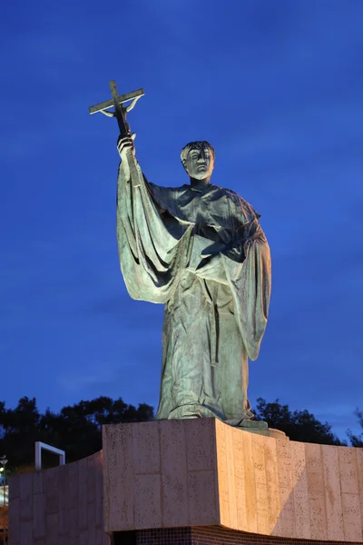 Standbeeld van sao goncalo, beschermheilige van de stad van lagos. Algarve, portugal — Stockfoto