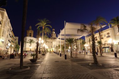 Plaza de San Juan de Dios in Cadiz, Spain clipart