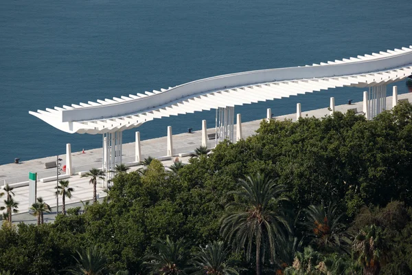 Utsikt över strandpromenaden i Málaga, Andalusien Spanien — Stockfoto