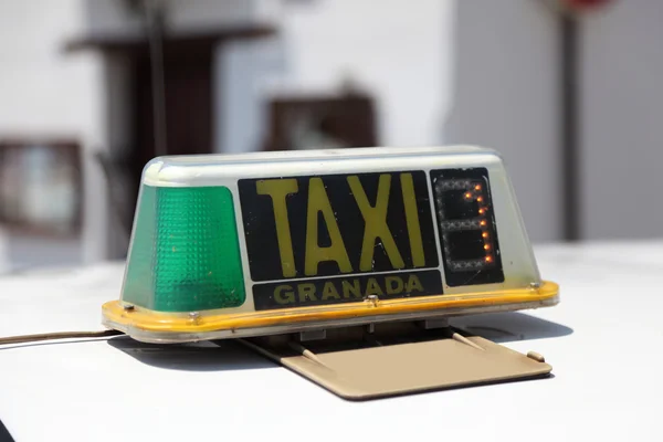 Taxi in Granada, Andalusia Spain — Stock Photo, Image