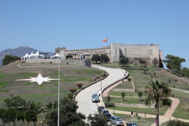 Fortress Castillo de Sohail in Fuengirola, Andalusia Spain clipart