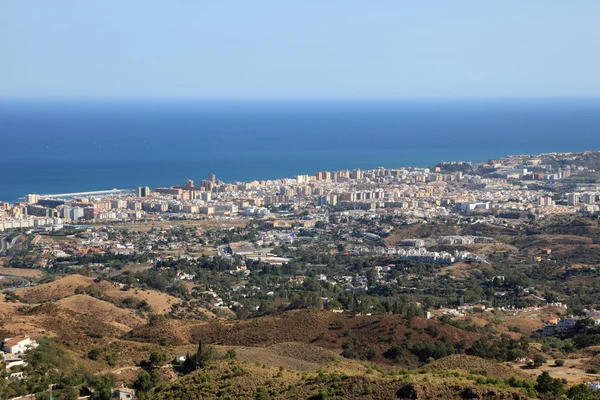 Luchtfoto van fuengirola, costa del sol, Andalusië — Stockfoto