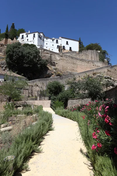 Muro da cidade em Ronda, Andaluzia Espanha — Fotografia de Stock