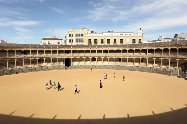 在龙达，安达卢西亚西班牙最古老的西班牙斗牛场 — 图库照片