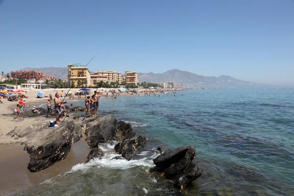 Spiaggia di Fuengirola, Costa del Sol, Andalusia Spagna — Foto Stock