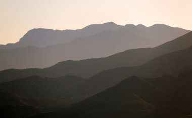 Sierra de Mijas mountain range in Andalusia, Spain clipart
