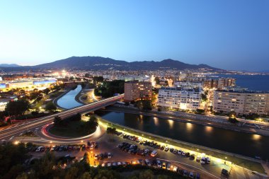 View over the town Fuengirola. Costa del Sol, Andalusia Spain clipart