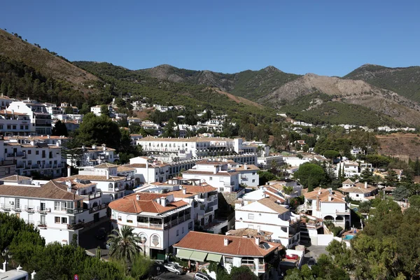 Dorp mijas pueblo in provincie malaga, Andalusie Spanje — Stockfoto
