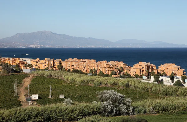 Nowe budynki mieszkalne w castillo la duquesa, costa del sol, Andaluzja, Południowa Hiszpania — Zdjęcie stockowe