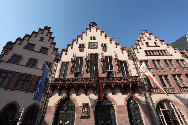 Historisk Romerplads i byen Frankfurt Main, Tyskland - Stock-foto
