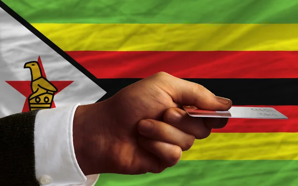 Compra con tarjeta de crédito en zimbabwe — Foto de Stock