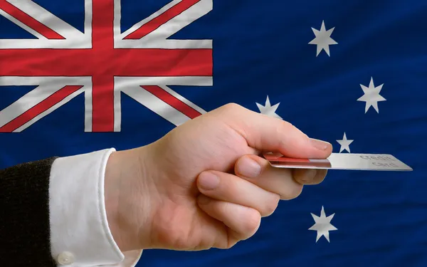 Kaufen mit Kreditkarte in Australien — Stockfoto