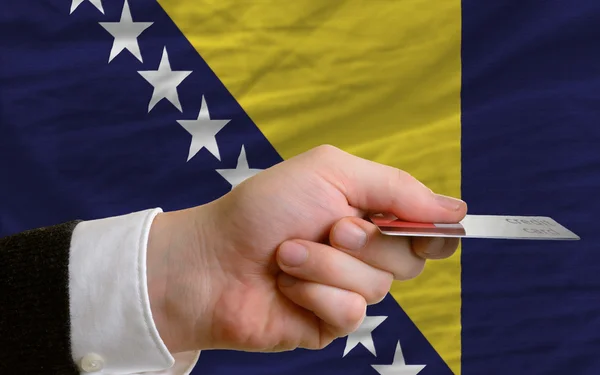 Köp med kreditkort i Bosnien och Hercegovina — Stockfoto