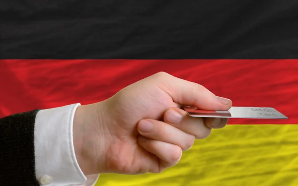 Acquisto con carta di credito in Germania — Foto Stock