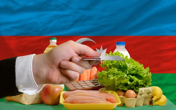 Acheter des produits alimentaires avec carte de crédit à azerbaijan — Photo