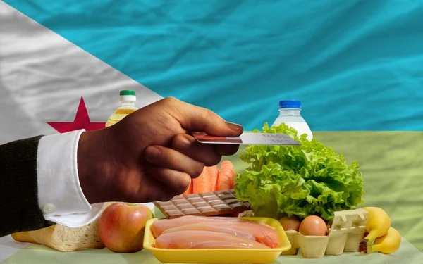 Yiyecek Cibuti kredi kartıyla satın — Stok fotoğraf