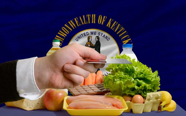 Kentucky eyalet yiyecek bize kredi kartıyla satın — Stok fotoğraf