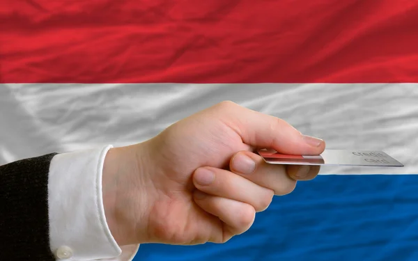 Nákup kreditní kartou v Nizozemsku — Stock fotografie