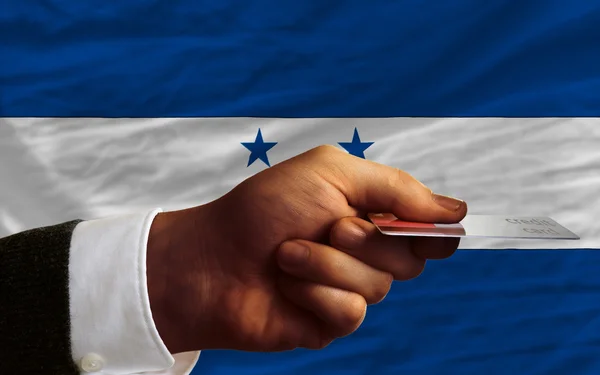 Zakup kartą kredytową w Hondurasie — Zdjęcie stockowe
