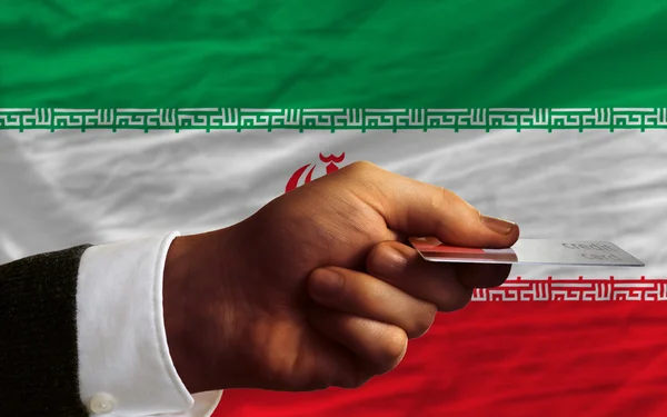 Nákup kreditní kartou v Íránu — Stock fotografie