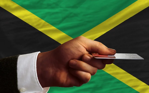 Compra con tarjeta de crédito en jamaica — Foto de Stock