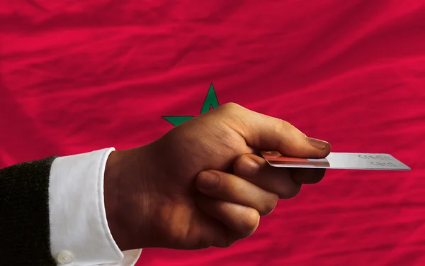 Compra com cartão de crédito no Morocco — Fotografia de Stock