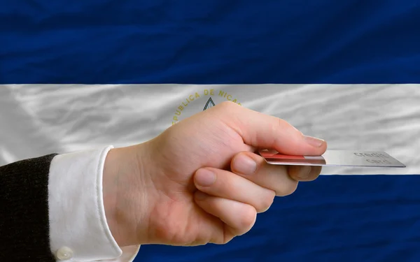 Nikaragua kredi kartı ile satın alma — Stok fotoğraf