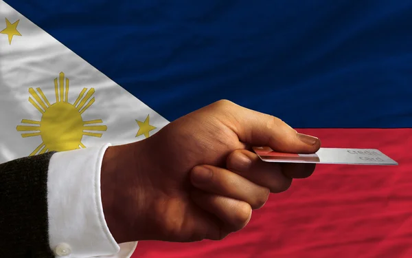 Zakup kartą kredytową w Filipiny — Zdjęcie stockowe