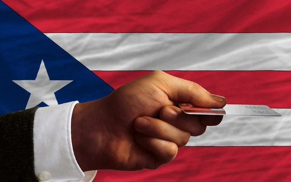 Comprar com cartão de crédito em Porto Rico — Fotografia de Stock