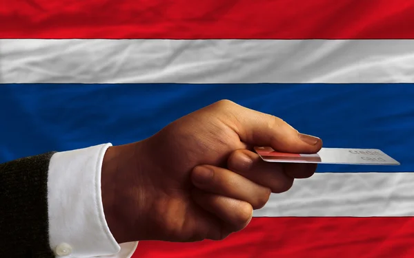 Einkauf mit Kreditkarte in Thailand — Stockfoto
