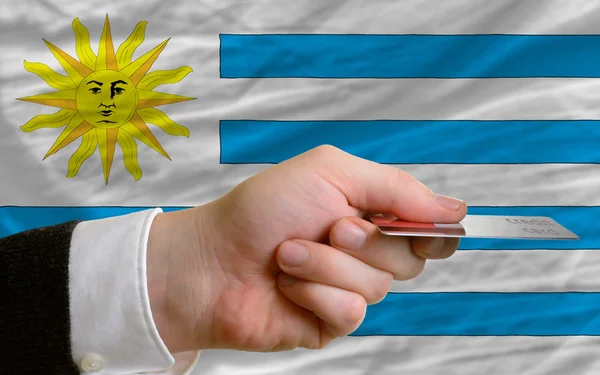 Uruguay'nın kredi kartı ile satın alma — Stok fotoğraf