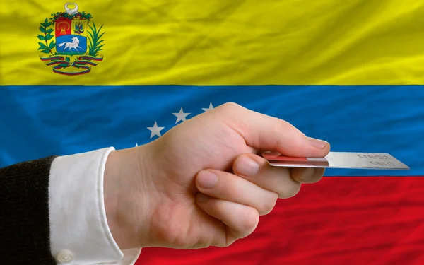 Nákup kreditní kartou ve Venezuele — Stock fotografie