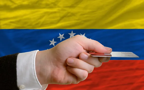 用信用卡在委内瑞拉购买 — 图库照片