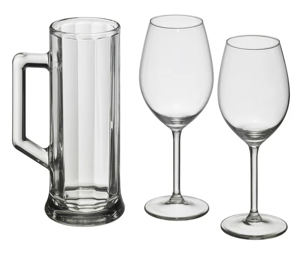 stock image Various drinking glasses