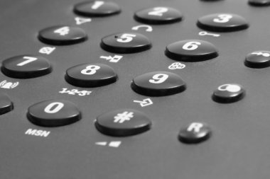 Phone keypad detail clipart