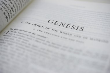 Word of God - Genesis from an angle clipart