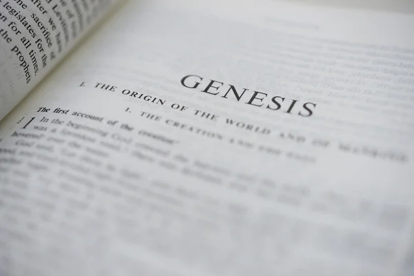 Word of God - Genesis from an angle — Stock Photo, Image
